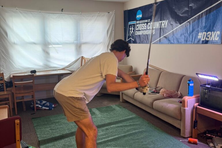 Evolution of the world’s greatest college dorm golf sim. You must see the final product