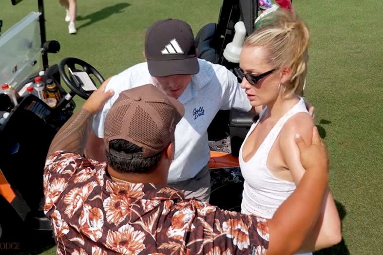 Paige Spiranac accused of cheating at Internet Invitational The team of Paige Spiranac, Frankie Borelli and Malosi Togisala were accused of cheating in the final of the Internet Invitational.