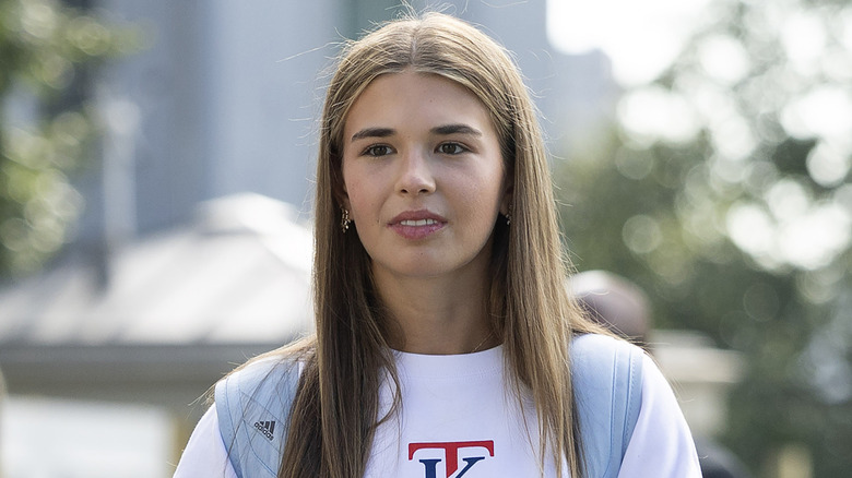 Kai Trump wearing her personal merchandise