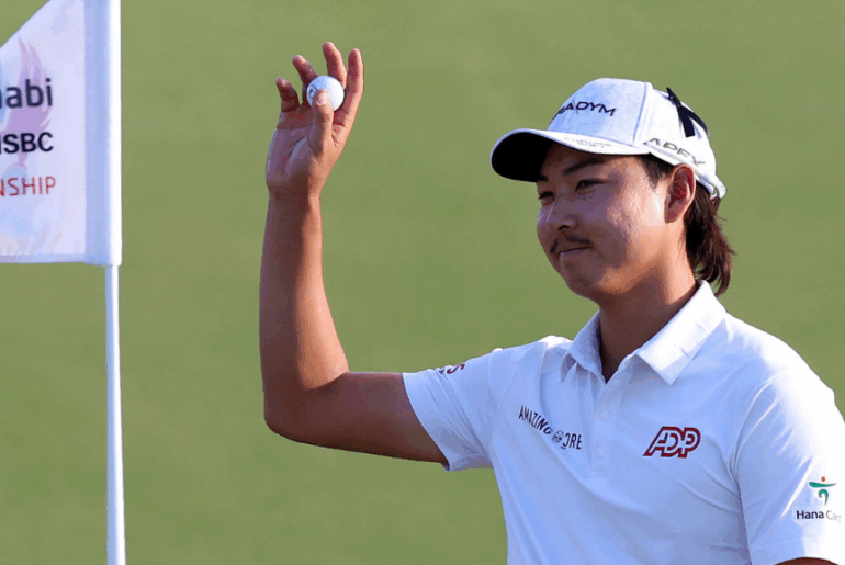 A photo of golfer Min Woo Lee