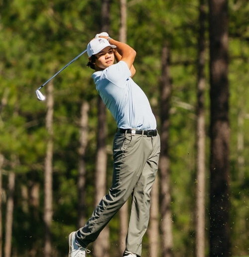Charlie, the son of Tiger Woods, who was included in the American Junior Golf Association (AJGA) First Team of the Year list. Junior Invitational SNS Capture