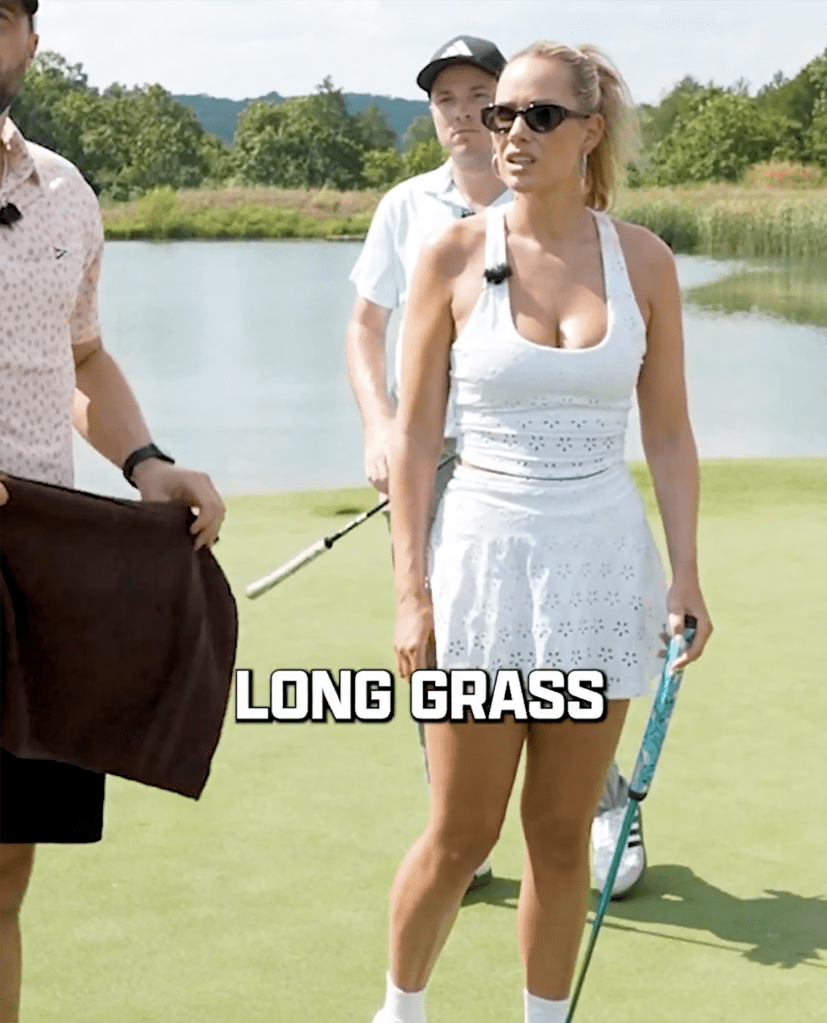 Paige Spiranac was confronted by cheating accusations at the Internet Invitational.