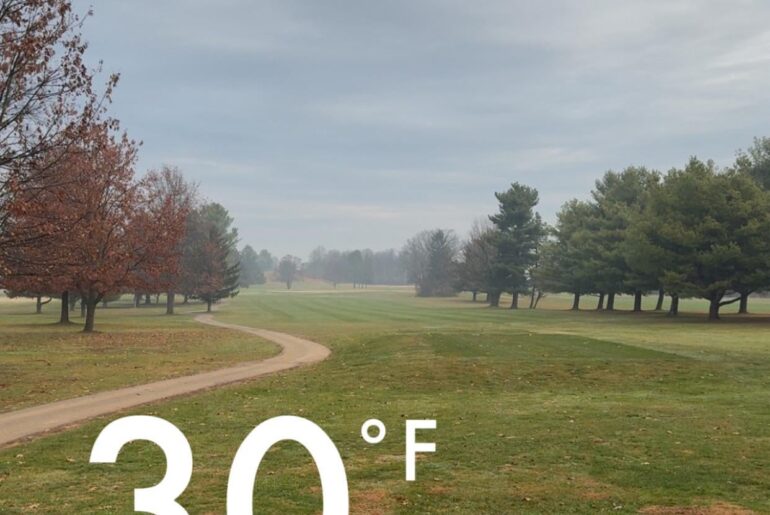 Who else is golfing in this weather?