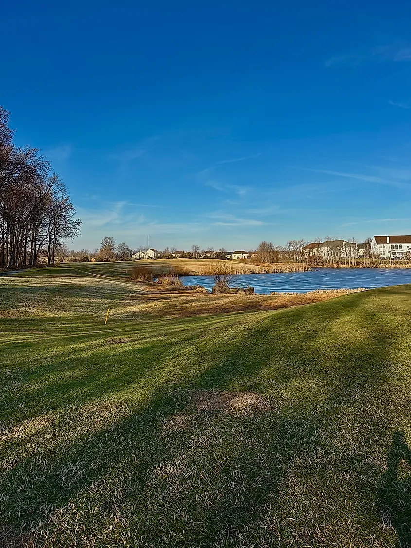 View of the 11th hole at Frog Hollow Golf Course in Middletown, Delaware.
