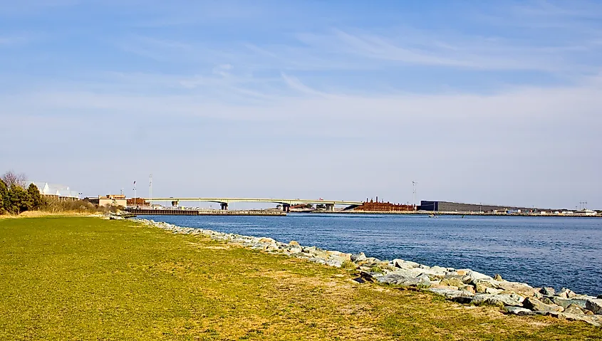 View of the Indian River near The Peninsula in Delaware.