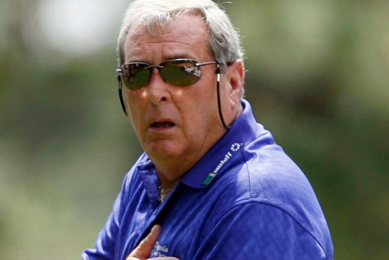 Fuzzy Zoeller has died aged 74. Pic: Reuters