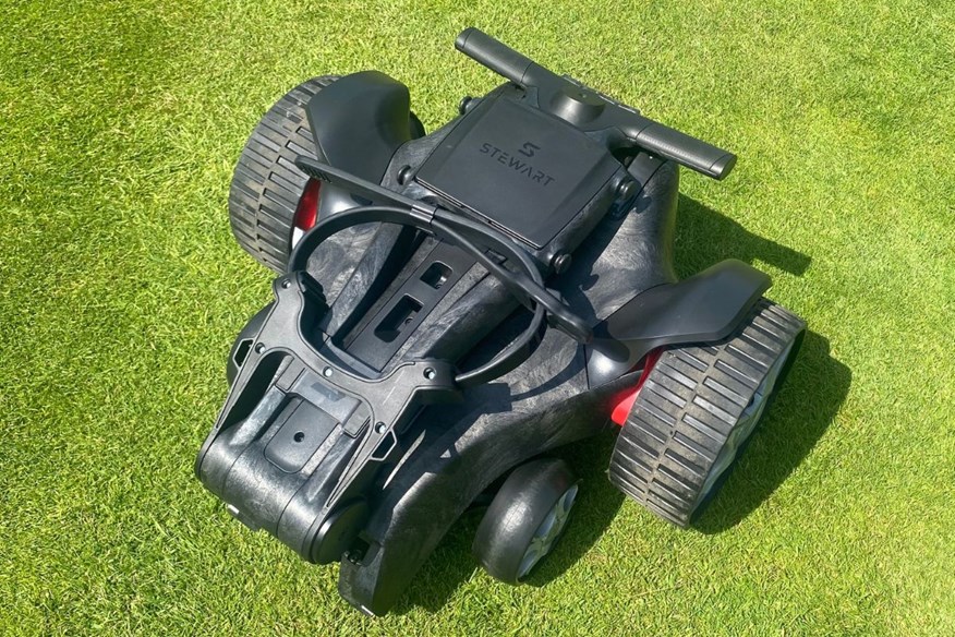Stewart Golf Q Follow Carbon Electric Golf Cart