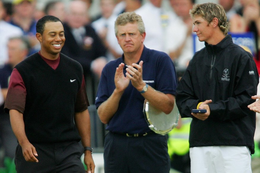 Colin Montgomerie was runner-up for one of Tiger Woods' 15 major wins – at The Open in 2005.