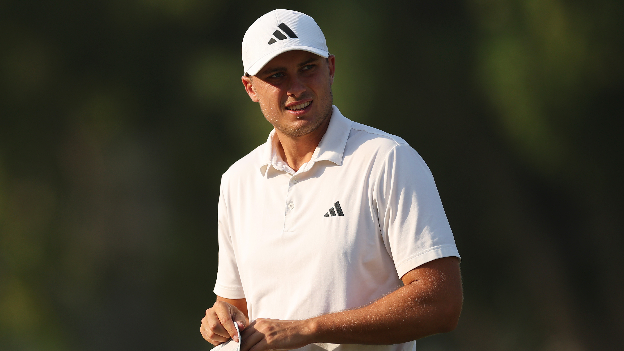 Ludvig Aberg in the pro-am for the DP World Tour Championship