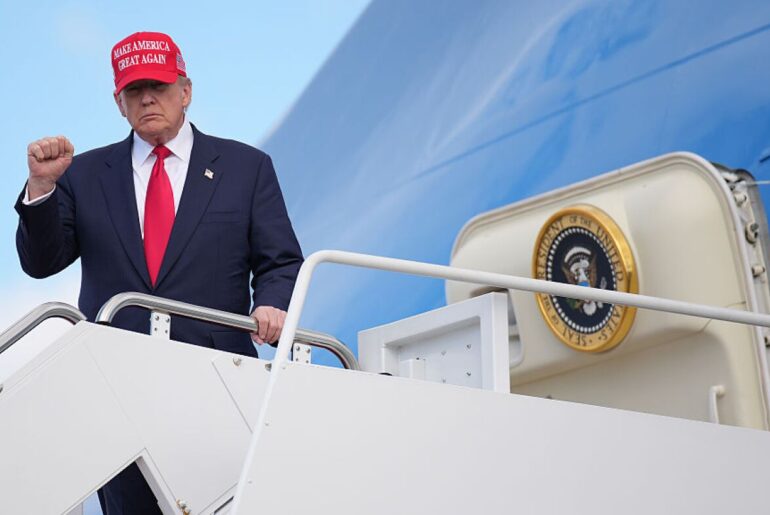 Trump has spent nearly 2 weeks outside D.C. during shutdown : NPR