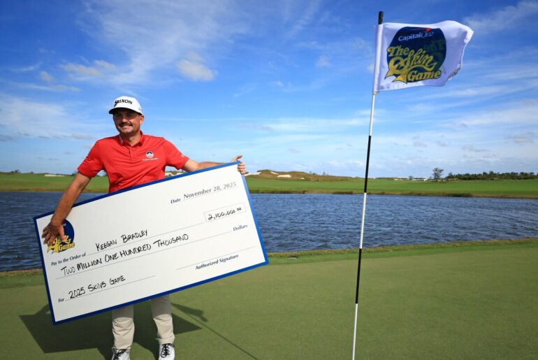 Keegan Bradley wins 11 skins worth $2.1 million in return of Skins Game