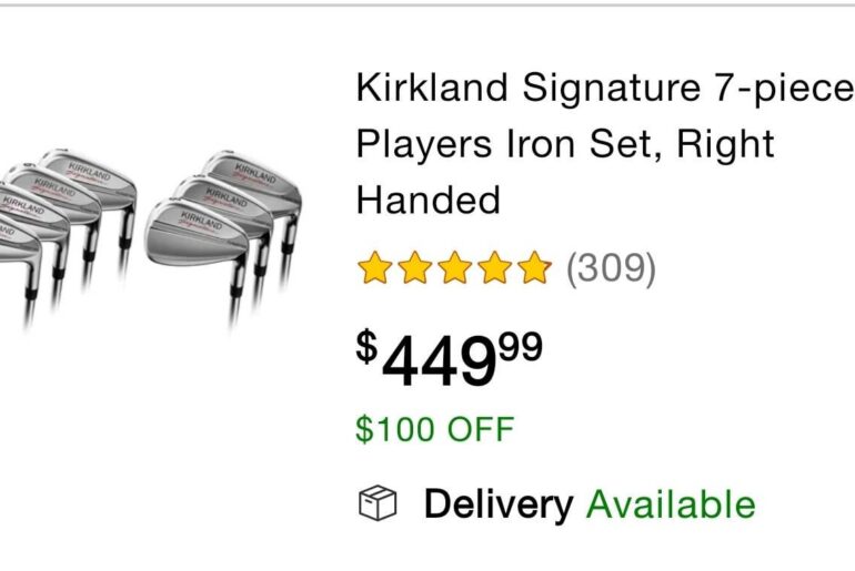 Kirkland Irons are 100 dollars off ATM