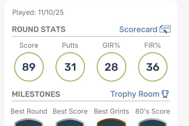 Finally broke 90