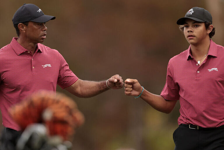 Charlie Woods matches dad by earning All-American nod