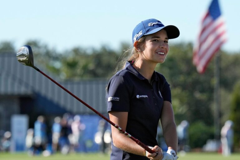 Kai Trump shoots 13-over 83 in LPGA Tour debut, leaving her last in 108-player field