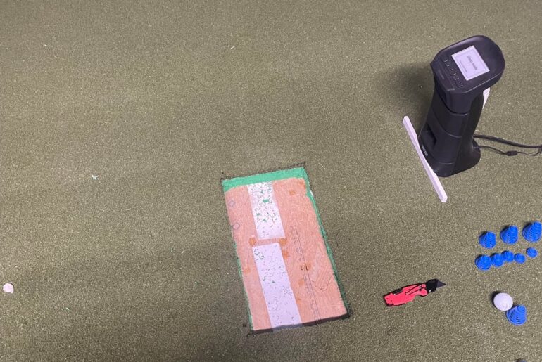 DIY hitting strip, getting it to stay?