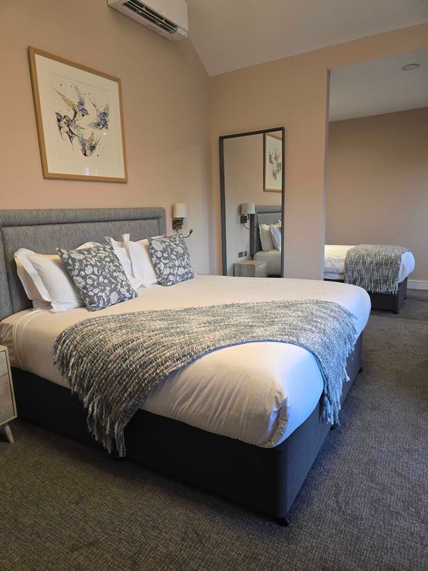 The Lodge guest bedrooms were beautifully decorated and very spacious