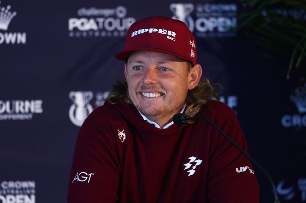 Cam Smith speaks to reporters 