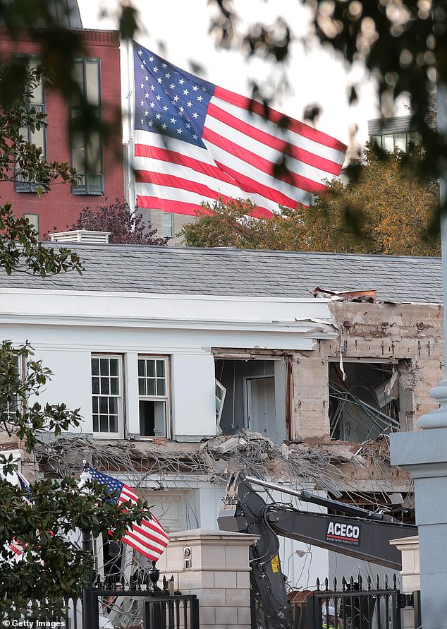 In October, Trump began deconstruction on the White House's East Wing to make room for the $250 million White House ballroom project