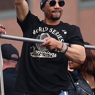 Mookie Betts after winning the 2025 World Series