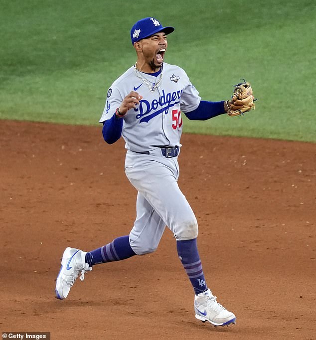 Just over a month ago, Betts won his fourth World Series title - his third with the Dodgers