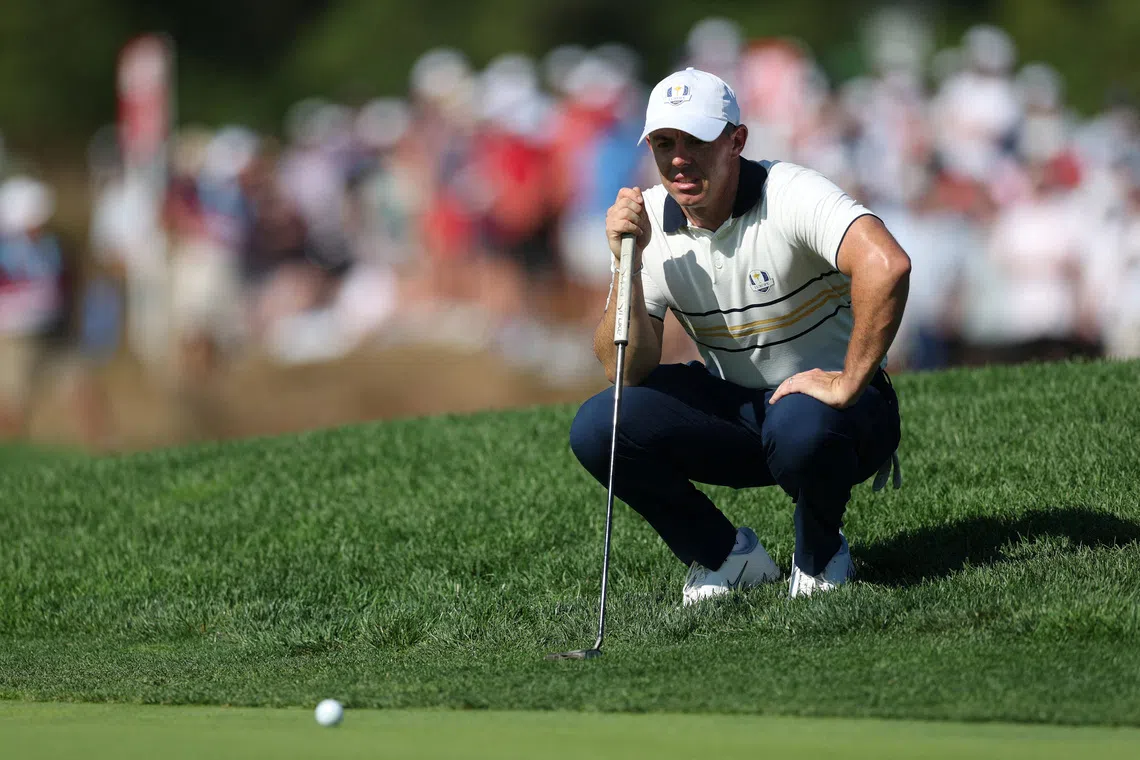 McIlory calls for Australian Open rescheduling in bid to lure stronger field FILE PHOTO: Golf - The 2025 Ryder Cup - Bethpage Black Golf Course, Farmingdale, New York, United States - September 28, 2025 Team Europe's Rory McIlroy lines up his putt on the 11th hole during the singles. REUTERS/Paul Childs/File Photo