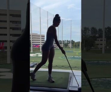 Amazing Golf Swing you need to see | Golf Girl awesome swing | Golf shorts | Kae