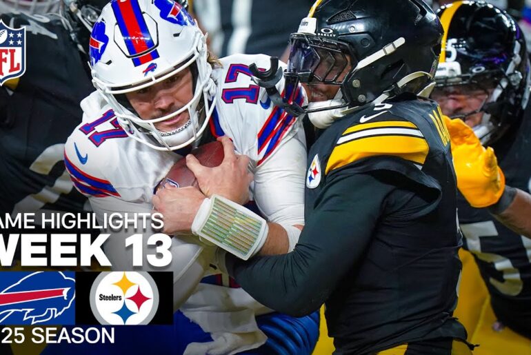Buffalo Bills vs Pittsburgh Steelers Game Highlights | 2025 NFL Season Week 13