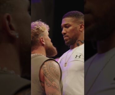First Face Off: Jake Paul vs Anthony Joshua | The Size Difference 🤯