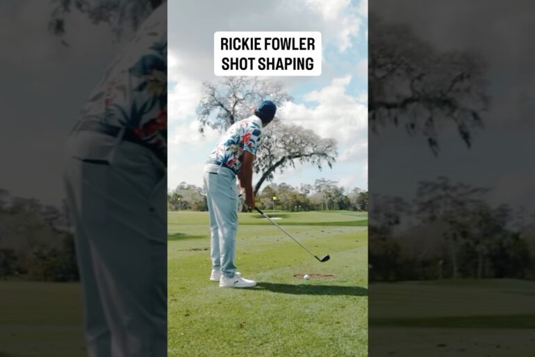 How many ways can Rickie approach this green?  #golf #rickiefowler  #cobragolf #golfswing