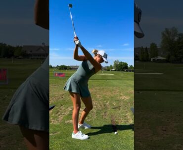 Amazing Golf Swing you need to see | Golf Girl awesome swing | Golf shorts | Cailyn Henderson