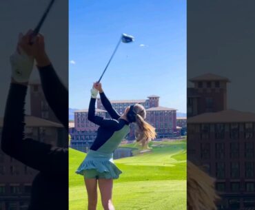 Alexandra Harju #golf #golfswing #shorts