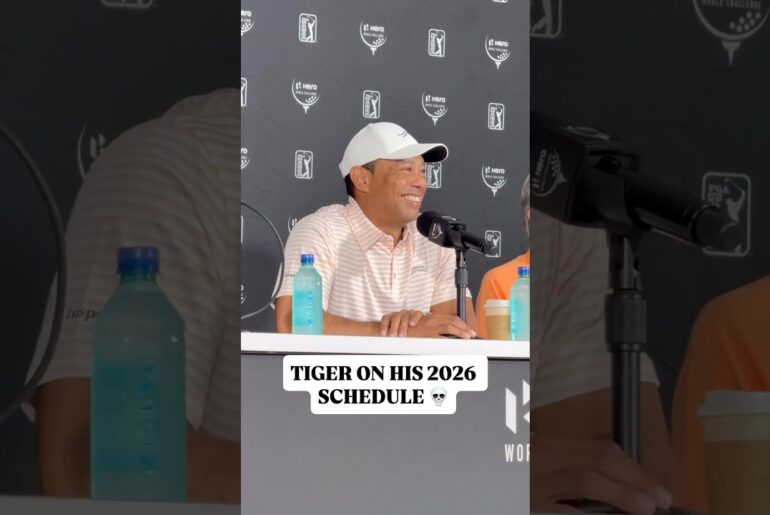 Tiger Woods gives his thoughts on his 2026 schedule 💀 (via @golfcom)