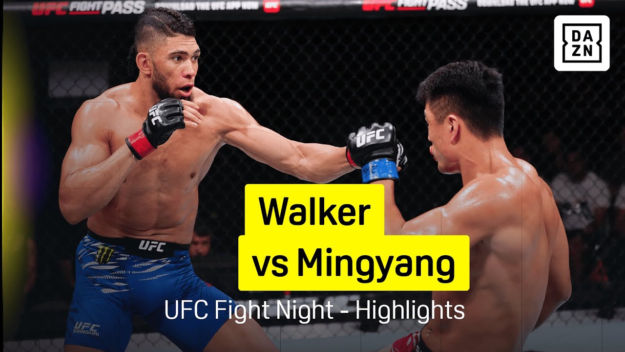 Johnny Walker vs Zhang Mingyang | UFC Fight Night | DAZN Highlights Johnny Walker vs Zhang Mingyang | UFC Fight Night | DAZN Highlights