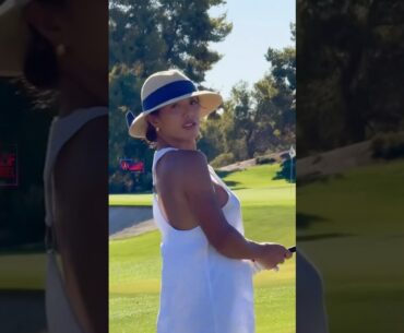 Amazing Golf Swing you need to see | Golf Girl awesome swing | Golf shorts | Alexandra Harju