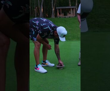 Americas # 1 back yard golf course! I went to Run Golf and he taught me how to change the cup