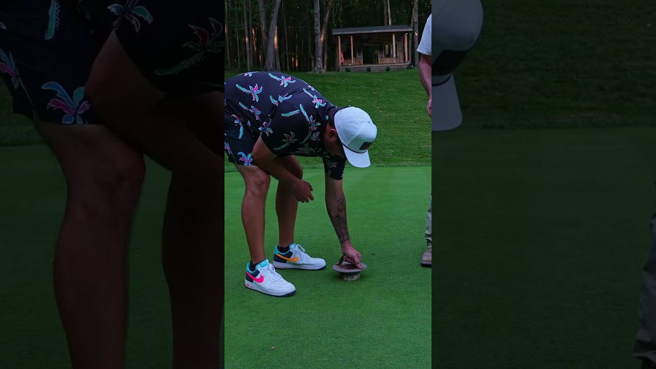 Americas # 1 back yard golf course! I went to Run Golf and he taught me how to change the cup Americas # 1 back yard golf course! I went to Run Golf and he taught me how to change the cup