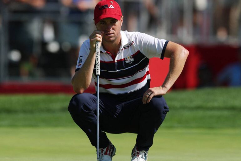 Justin Thomas at the 2025 Ryder Cup