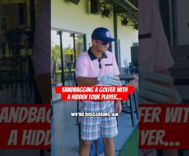 We disguised a professional golfer and sandbagged big John into a $1,000 golf match!