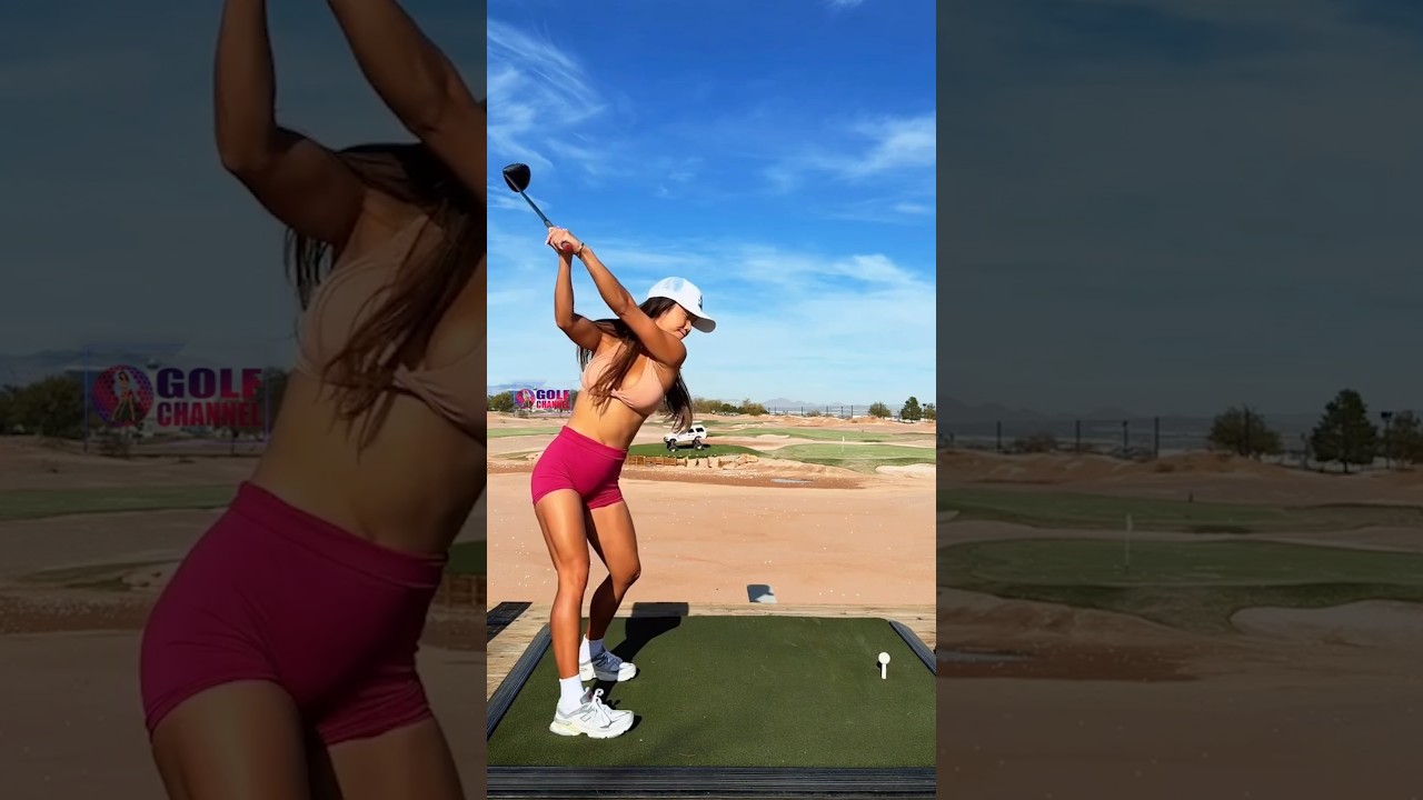 Amazing Golf Swing you need to see | Golf Girl awesome swing | Golf shorts | Michele Uemoto Amazing Golf Swing you need to see | Golf Girl awesome swing | Golf shorts | Michele Uemoto