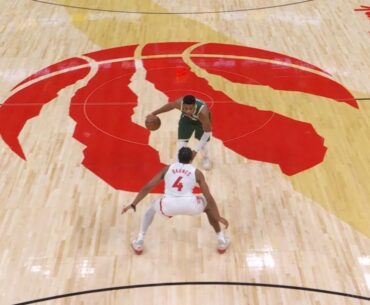 Scottie Barnes Defense Giannis Antetokounmpo | Nov 4, 2025 | 25-26 Season