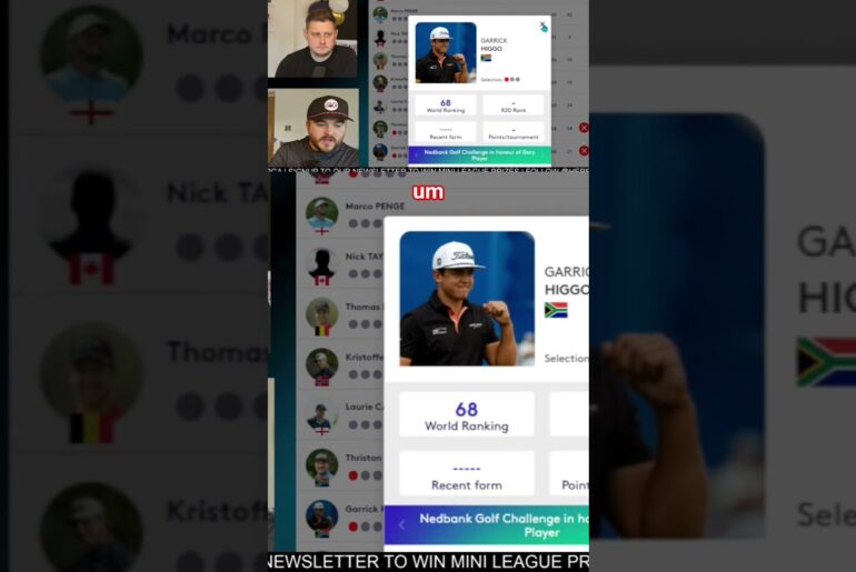 Garrick Higgo is high on Dan's radar for the Nedbank Golf Challenge #africsmajor #dpworldtour