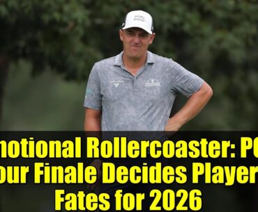 Emotional Rollercoaster: PGA Tour Finale Decides Players' Fates for 2026