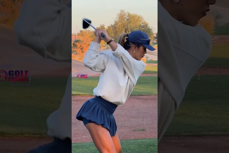 Amazing Golf Swing you need to see | Golf Girl awesome swing | Golf shorts | Alexandra Harju