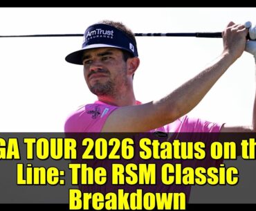PGA TOUR 2026 Status on the Line: The RSM Classic Breakdown