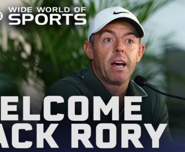 Rory McIlroy shares his excitment and love for being back in Australia | Wide World of Sports