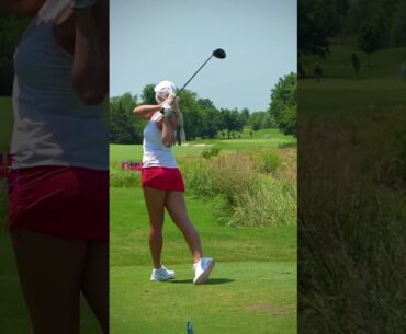 Amazing Golf Swing you need to see | Golf Girl awesome swing | Golf shorts | Taylor Cusack