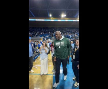 Kareem Abdul-Jabbar & Magic Johnson Take in MSU vs. UCLA