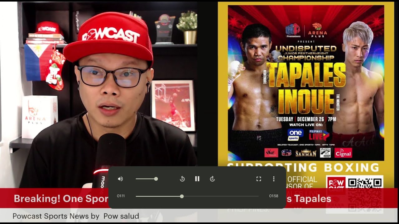 Breaking! Inoue vs Tapales Now on One Sport and Pilipinas Live : Paano mapanood? Breaking! Inoue vs Tapales Now on One Sport and Pilipinas Live : Paano mapanood?