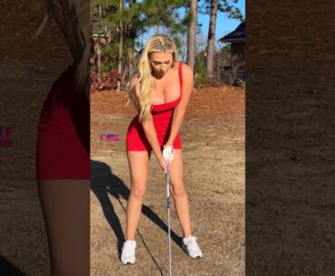 Amazing Golf Swing you need to see | Golf Girl awesome swing | Golf shorts | Kaelee Rene
